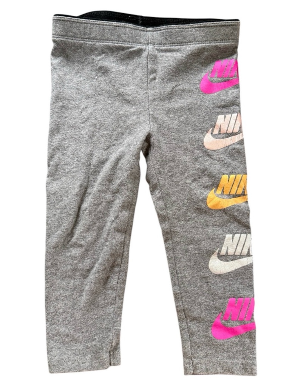 Nike Leggings Futura Shine Carbon Heather Logo Elastic Waist 2T Toddler
Cotton